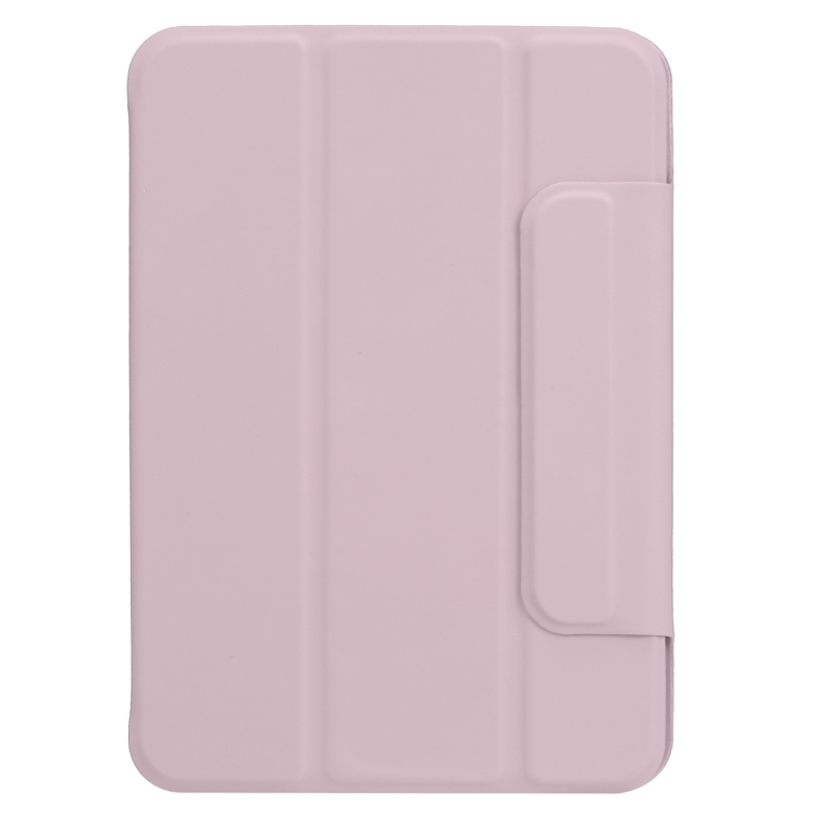 For iPad mini 2024 / mini 6 Horizontal Flip Ultra-thin Fixed Buckle Magnetic PU Tablet Case With Three-folding Holder & Sleep / Wake-up Function(Pink) For iPad mini 2024 / mini 6 Horizontal Flip Ultra-thin Fixed Buckle Magnetic PU Tablet Case With Three-folding Holder & Sleep / Wake-up Function(Pink)