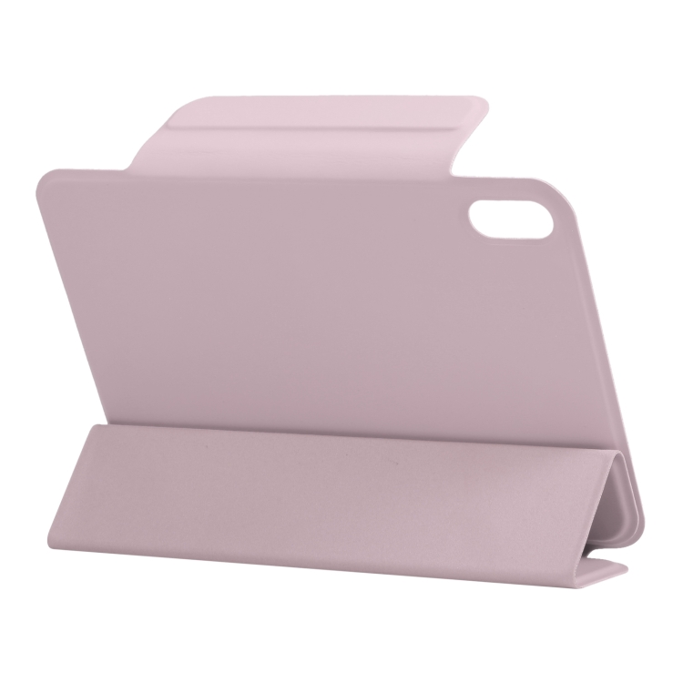 For iPad mini 2024 / mini 6 Horizontal Flip Ultra-thin Fixed Buckle Magnetic PU Tablet Case With Three-folding Holder & Sleep / Wake-up Function(Pink) For iPad mini 2024 / mini 6 Horizontal Flip Ultra-thin Fixed Buckle Magnetic PU Tablet Case With Three-folding Holder & Sleep / Wake-up Function(Pink)