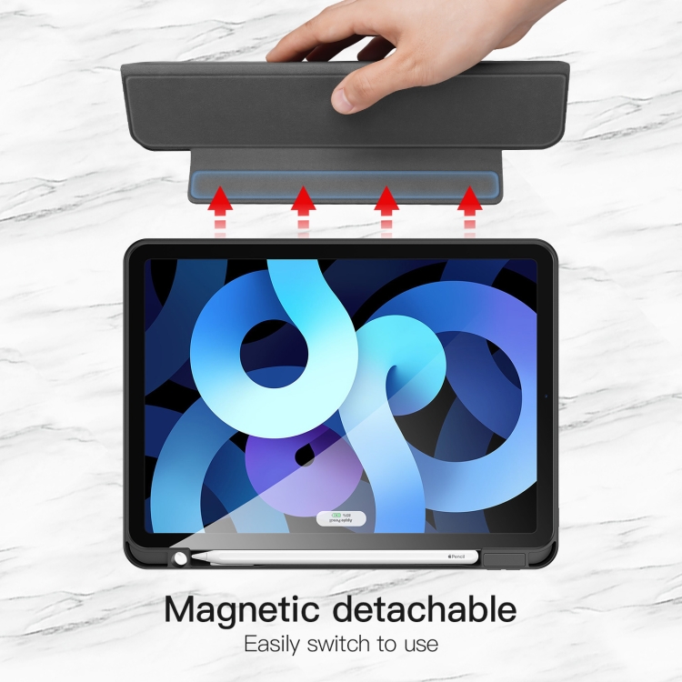 DUX DUCIS Strong Magnetic Series Horizontal Flip PU + TPU + PC Tablet Leather Case with Three-folding Holder & Pen Slot For iPad Air 2022 / 2020 10.9 / Air 4(Black) DUX DUCIS Strong Magnetic Series Horizontal Flip PU + TPU + PC Tablet Leather Case with Three-folding Holder & Pen Slot For iPad Air 2022 / 2020 10.9 / Air 4(Black)