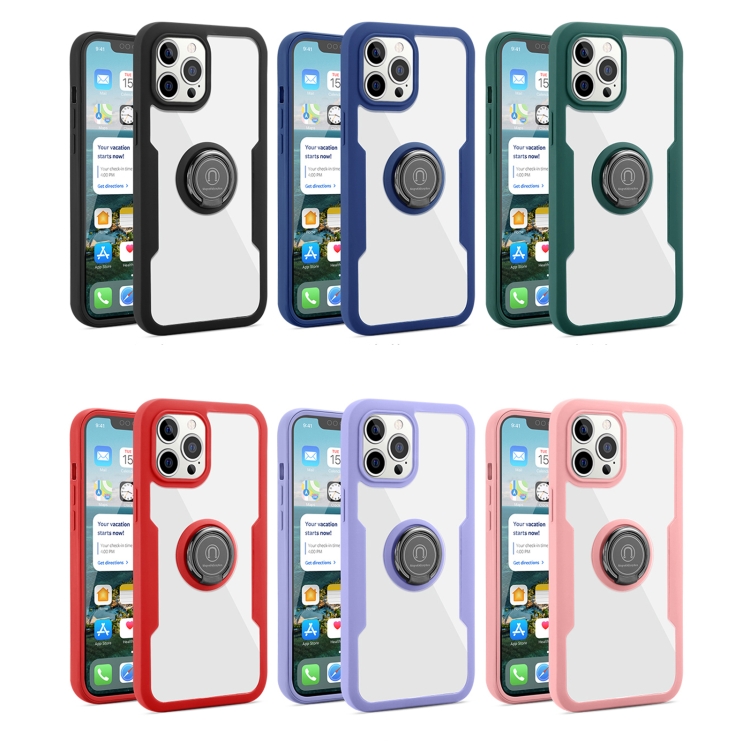 For iPhone 11 Pro 360 All-inclusive Dual-sided Magnetic Case with Ring Holder (Black) For iPhone 11 Pro 360 All-inclusive Dual-sided Magnetic Case with Ring Holder (Black)