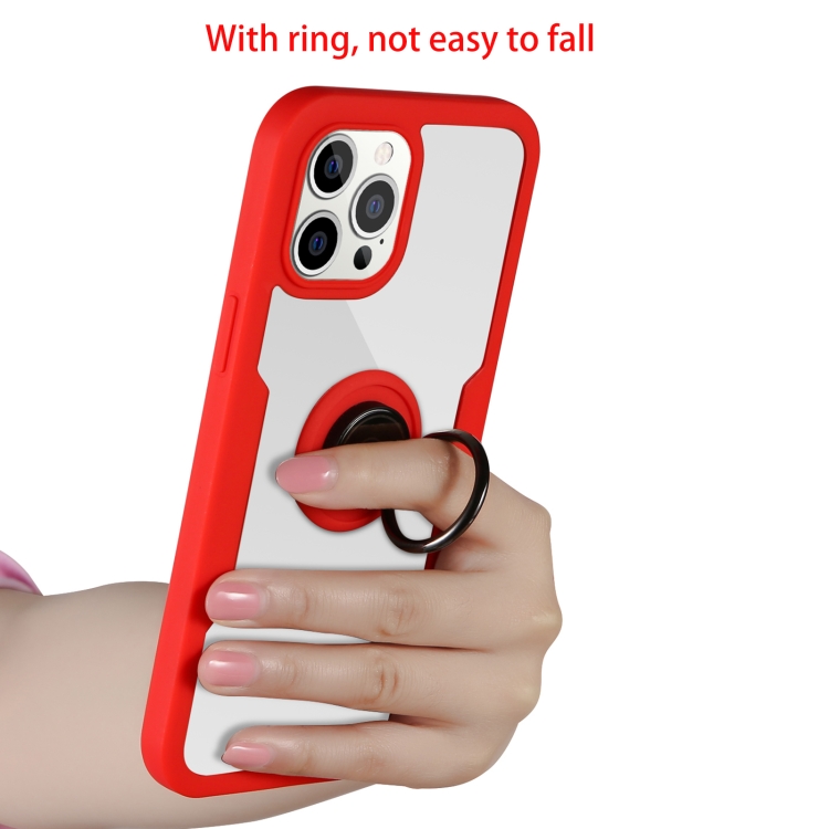 For iPhone 11 Pro 360 All-inclusive Dual-sided Magnetic Case with Ring Holder (Black) For iPhone 11 Pro 360 All-inclusive Dual-sided Magnetic Case with Ring Holder (Black)