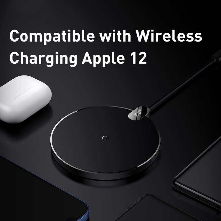 Baseus CCED000001 15W Digital LED Display Gen 2 Wireless Charger(Black) Baseus CCED000001 15W Digital LED Display Gen 2 Wireless Charger(Black)