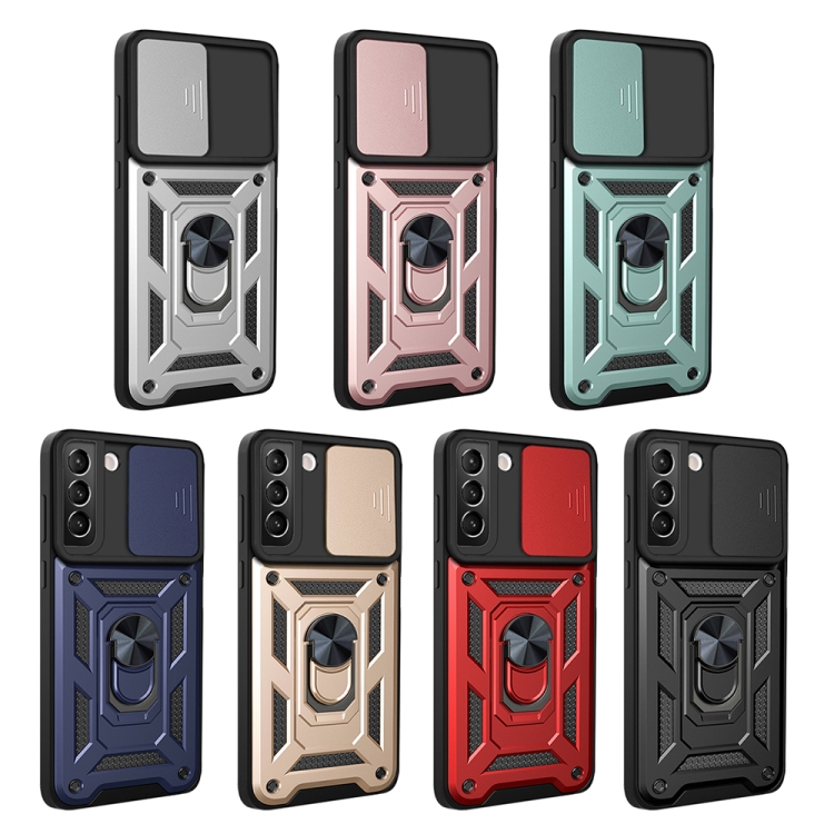 For Samaung Galaxy S22 5G Sliding Camera Cover Design TPU+PC Protective Case(Rose Gold) For Samaung Galaxy S22 5G Sliding Camera Cover Design TPU+PC Protective Case(Rose Gold)