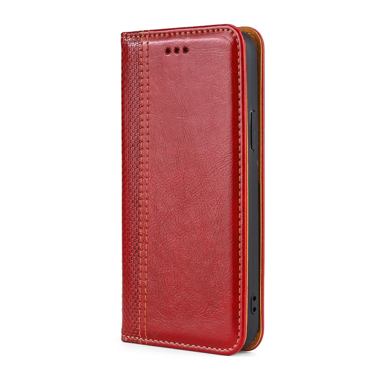 For Samsung Galaxy S22+ 5G Grid Texture Magnetic PU + TPU Horizontal Flip Leather Case with Holder & Card Slot(Red) For Samsung Galaxy S22+ 5G Grid Texture Magnetic PU + TPU Horizontal Flip Leather Case with Holder & Card Slot(Red)