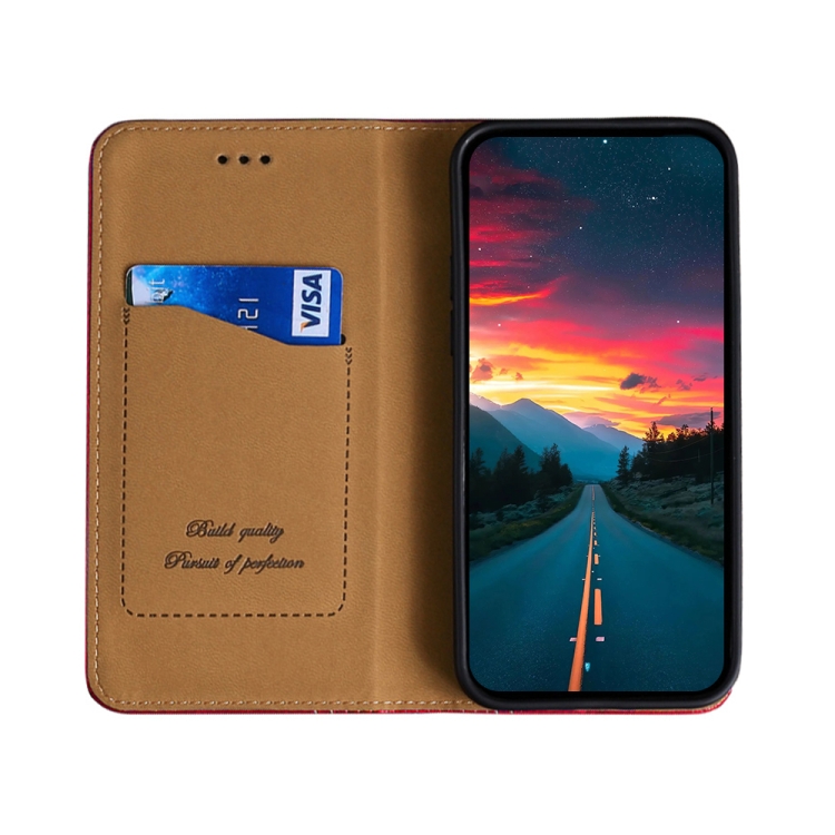 For Samsung Galaxy S22+ 5G Grid Texture Magnetic PU + TPU Horizontal Flip Leather Case with Holder & Card Slot(Red) For Samsung Galaxy S22+ 5G Grid Texture Magnetic PU + TPU Horizontal Flip Leather Case with Holder & Card Slot(Red)