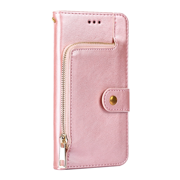 For Samsung Galaxy S22+ 5G Zipper Bag PU + TPU Horizontal Flip Leather Case with Holder & Card Slot & Wallet & Lanyard(Rose Gold) For Samsung Galaxy S22+ 5G Zipper Bag PU + TPU Horizontal Flip Leather Case with Holder & Card Slot & Wallet & Lanyard(Rose Gold)