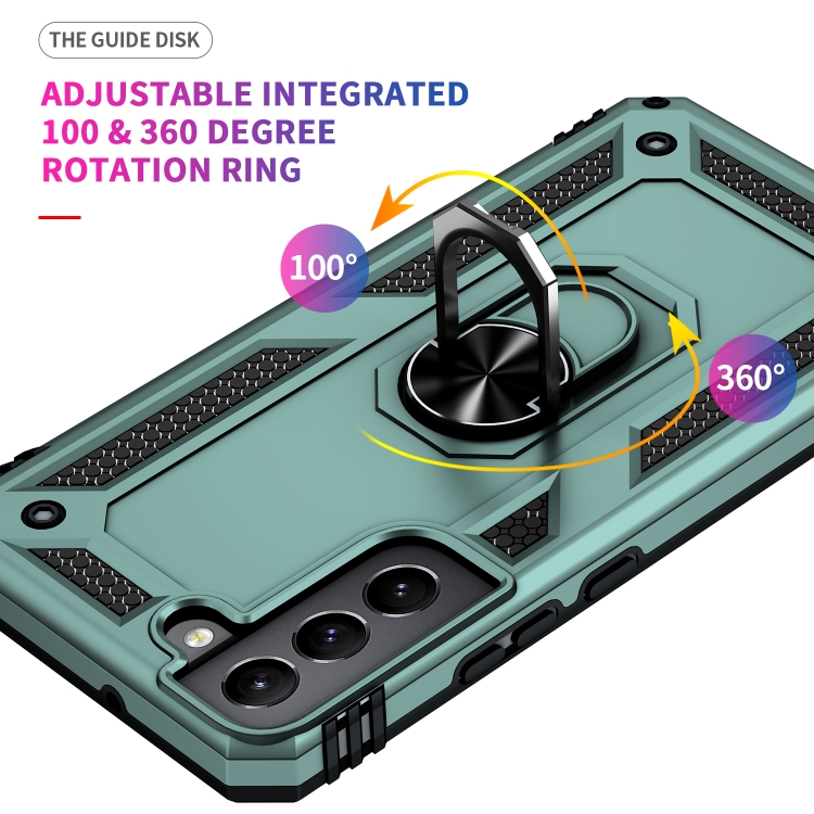 For Samaung Galaxy S22+ 5G Shockproof TPU + PC Protective Case with 360 Degree Rotating Holder(Dark Green) For Samaung Galaxy S22+ 5G Shockproof TPU + PC Protective Case with 360 Degree Rotating Holder(Dark Green)