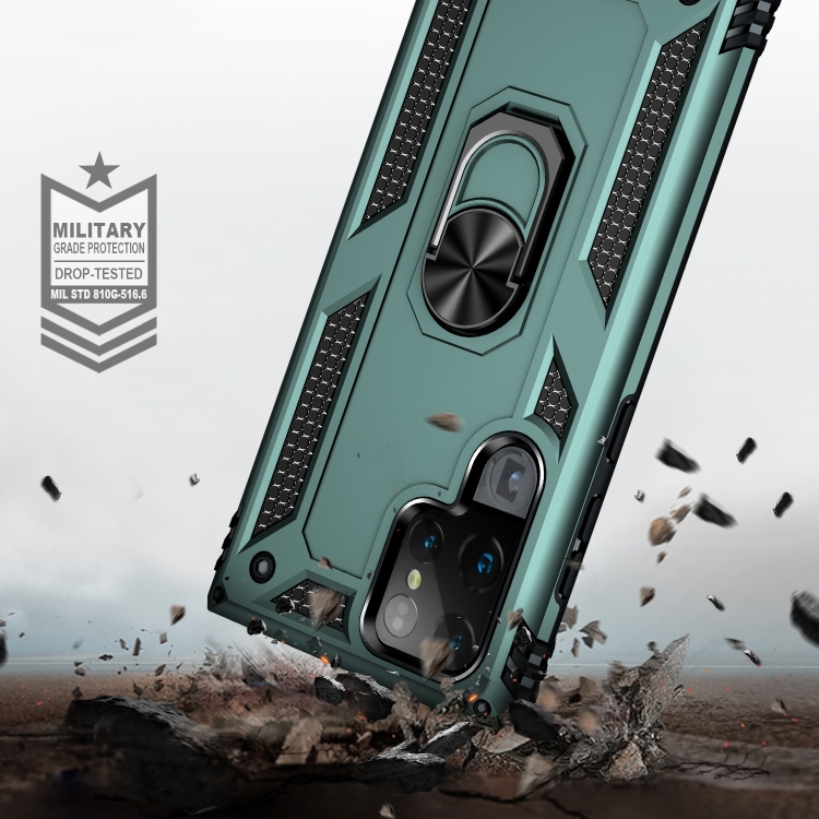 For Samaung Galaxy S22 Ultra 5G Shockproof TPU + PC Protective Case with 360 Degree Rotating Holder(Dark Green) For Samaung Galaxy S22 Ultra 5G Shockproof TPU + PC Protective Case with 360 Degree Rotating Holder(Dark Green)