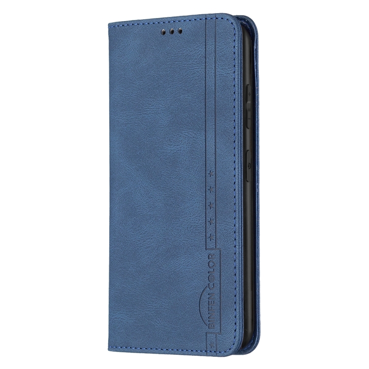 For Samsung Galaxy S21 Ultra 5G Magnetic RFID Blocking Anti-Theft Leather Case with Holder & Card Slots & Wallet(Blue)