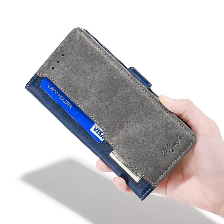For Samsung Galaxy S22 5G Retro Texture Contrast Color Side Buckle Horizontal Flip Leather Case with Holder & Card Slots & Wallet(Blue + Grey) For Samsung Galaxy S22 5G Retro Texture Contrast Color Side Buckle Horizontal Flip Leather Case with Holder & Card Slots & Wallet(Blue + Grey)