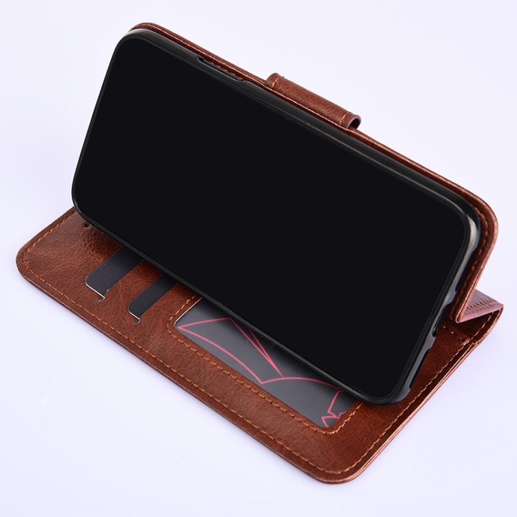 For Samsung Galaxy S22 5G Crystal Texture Horizontal Flip Leather Case with Holder & Card Slots & Wallet(Red)