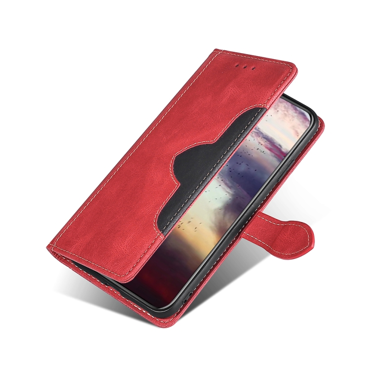 For Samaung Galaxy S22 Ultra 5G Skin Feel Straw Hat Horizontal Flip Leather Case with Holder & Card Slots(Red) For Samaung Galaxy S22 Ultra 5G Skin Feel Straw Hat Horizontal Flip Leather Case with Holder & Card Slots(Red)