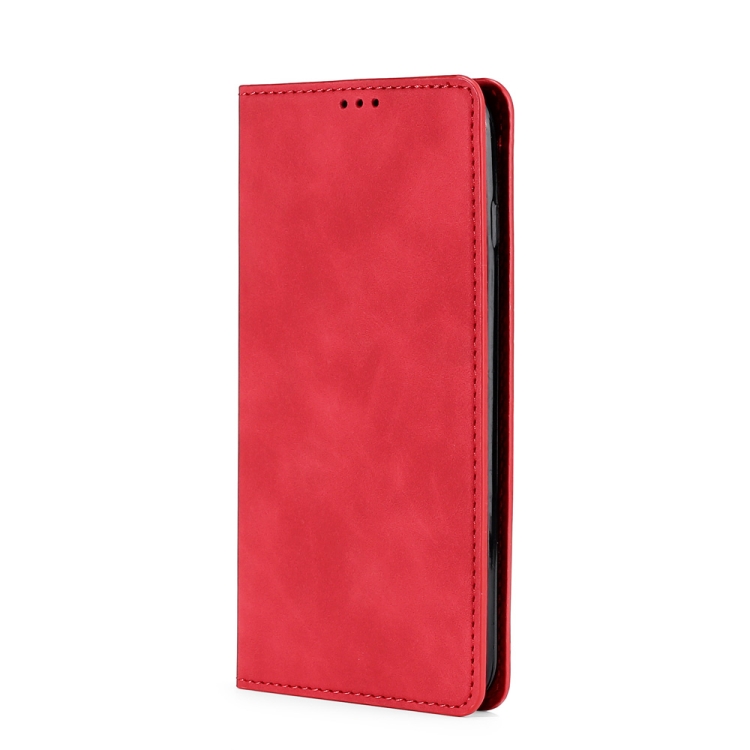 For Samaung Galaxy S22 5G Skin Feel Magnetic Horizontal Flip Leather Case with Holder & Card Slots(Red) For Samaung Galaxy S22 5G Skin Feel Magnetic Horizontal Flip Leather Case with Holder & Card Slots(Red)