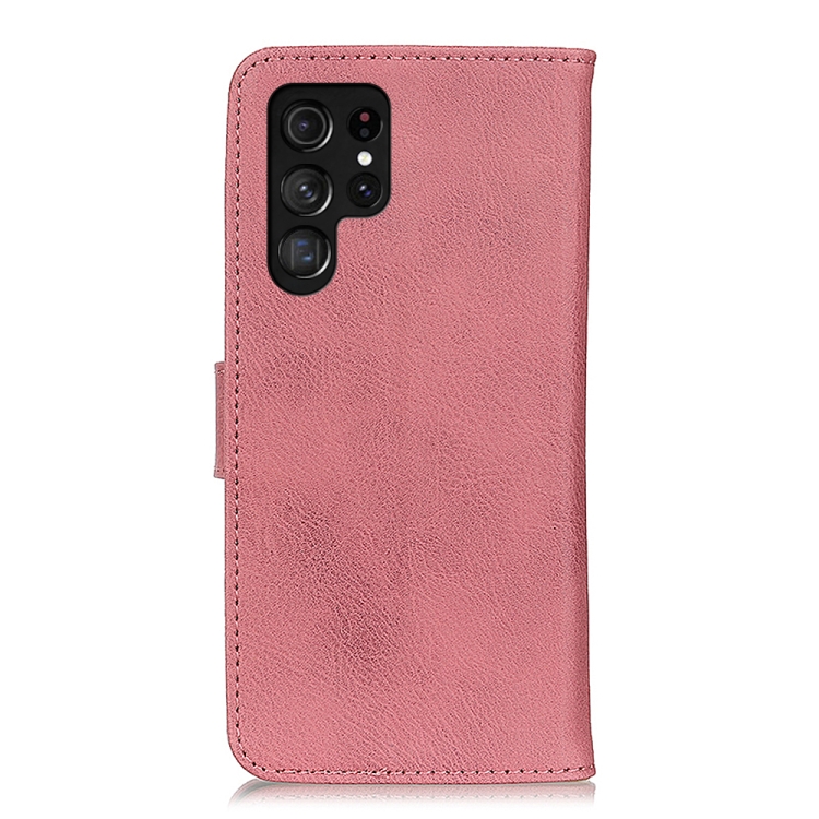 For Samsung Galaxy S22 Ultra 5G KHAZNEH Cowhide Texture Horizontal Flip Leather Case with Holder & Card Slots & Wallet(Pink) For Samsung Galaxy S22 Ultra 5G KHAZNEH Cowhide Texture Horizontal Flip Leather Case with Holder & Card Slots & Wallet(Pink)