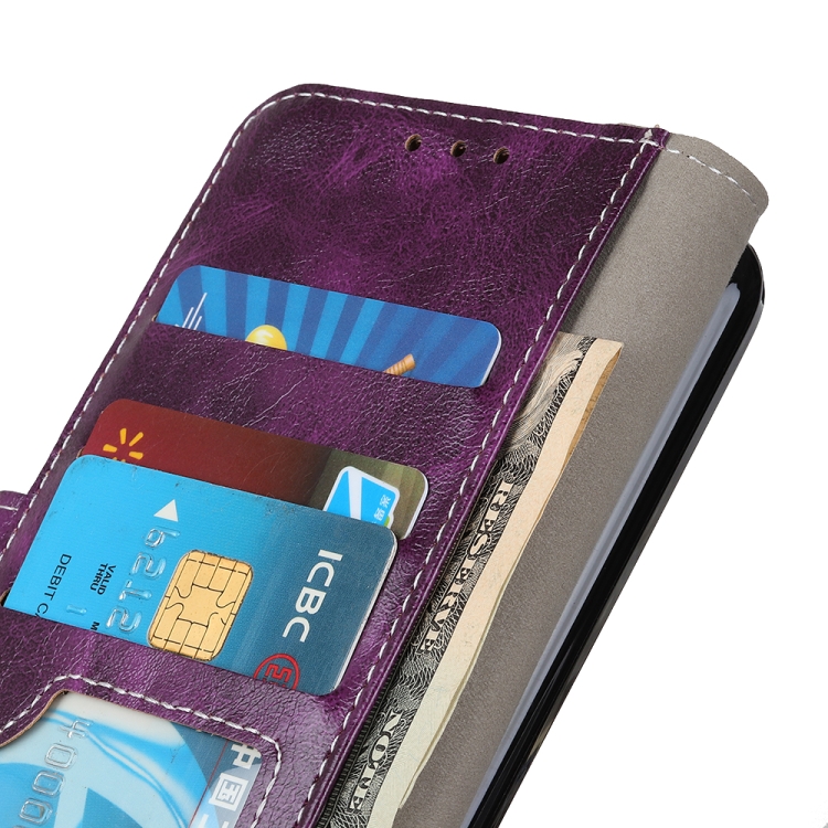For Samsung Galaxy S22 5G Retro Crazy Horse Texture Horizontal Flip Leather Case with Holder & Card Slots & Photo Frame & Wallet(Purple) For Samsung Galaxy S22 5G Retro Crazy Horse Texture Horizontal Flip Leather Case with Holder & Card Slots & Photo Frame & Wallet(Purple)