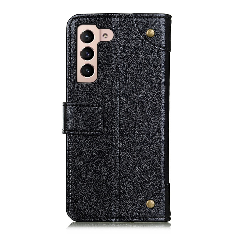 For Samsung Galaxy S22 5G Copper Buckle Nappa Texture Horizontal Flip Leather Case with Holder & Card Slots & Wallet(Black) For Samsung Galaxy S22 5G Copper Buckle Nappa Texture Horizontal Flip Leather Case with Holder & Card Slots & Wallet(Black)