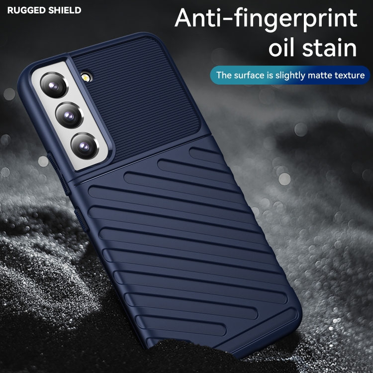 For Samsung Galaxy S22 5G Thunderbolt Shockproof TPU Protective Soft Case(Blue) For Samsung Galaxy S22 5G Thunderbolt Shockproof TPU Protective Soft Case(Blue)