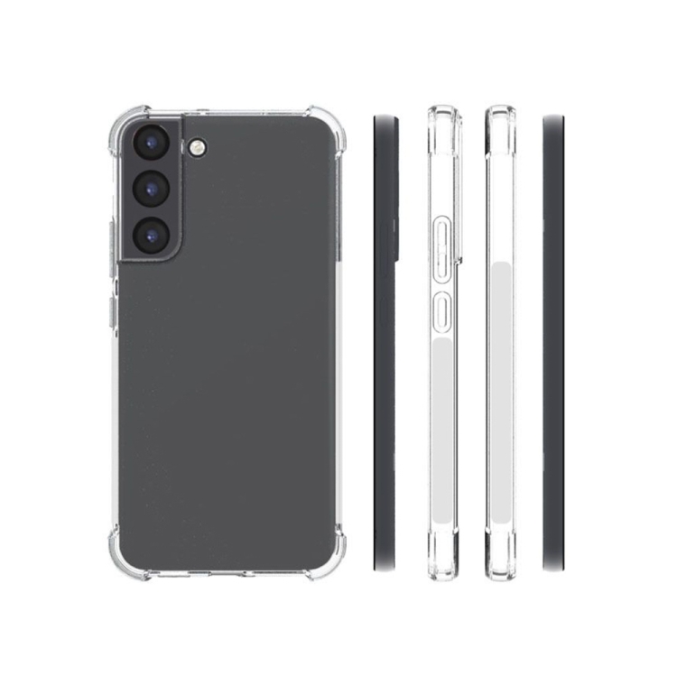 For Samsung Galaxy S22+ 5G Shockproof Non-slip Waterproof Thickening TPU Protective Case (Transparent) For Samsung Galaxy S22+ 5G Shockproof Non-slip Waterproof Thickening TPU Protective Case (Transparent)