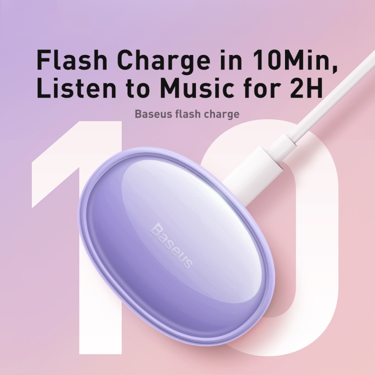Baseus NGTW090005 Locate Anti-lost TWS Bluetooth Earphone Bowie E2 Bean Mini Version(Purple) Baseus NGTW090005 Locate Anti-lost TWS Bluetooth Earphone Bowie E2 Bean Mini Version(Purple)