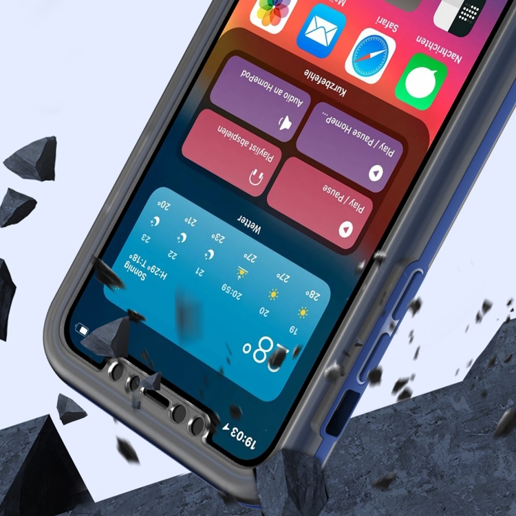 Skin Feel 360 Degrees Full Package PC + TPU Combination Phone Case For iPhone 11 Pro Max(Grey)