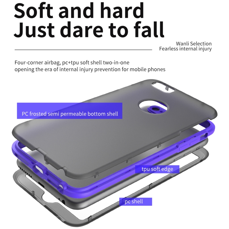 For iPhone SE 2022 / SE 2020 / 8 / 7 Skin Feel 360 Degrees Full Package PC + TPU Combination Phone Case(Grey)