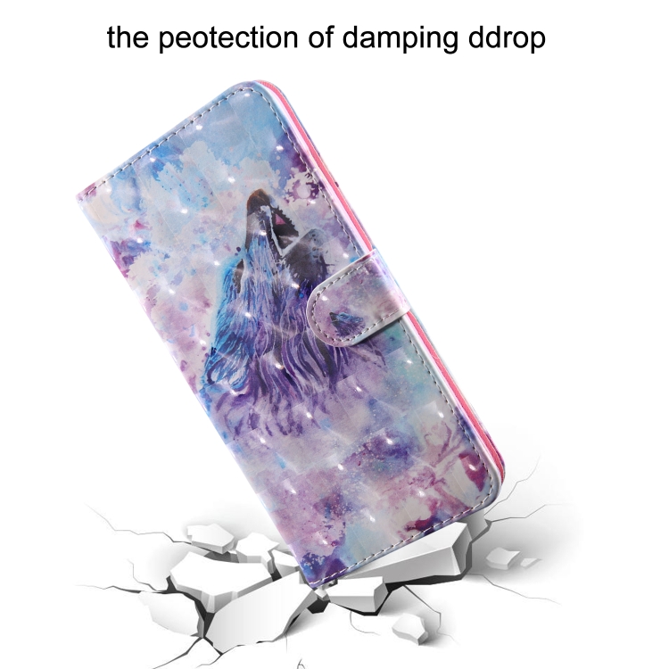For Samaung Galaxy S22 5G 3D Painted Pattern Horizontal Flip Leather Phone Case with Holder & Lanyard(Roaring Wolf) For Samaung Galaxy S22 5G 3D Painted Pattern Horizontal Flip Leather Phone Case with Holder & Lanyard(Roaring Wolf)