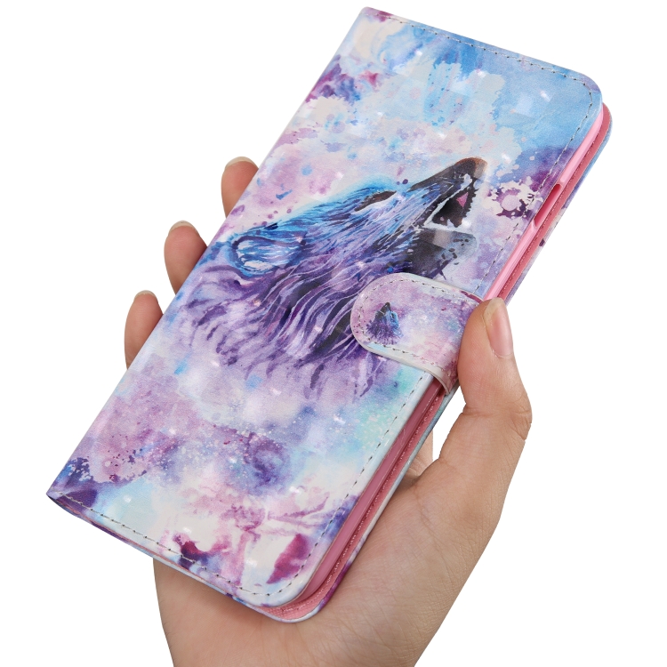 For Samaung Galaxy S22 5G 3D Painted Pattern Horizontal Flip Leather Phone Case with Holder & Lanyard(Roaring Wolf) For Samaung Galaxy S22 5G 3D Painted Pattern Horizontal Flip Leather Phone Case with Holder & Lanyard(Roaring Wolf)