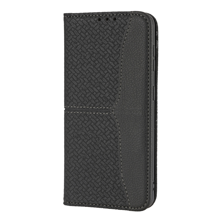For Samaung Galaxy S22 5G Woven Texture Stitching Magnetic Horizontal Flip PU Leather Phone Case(Black) For Samaung Galaxy S22 5G Woven Texture Stitching Magnetic Horizontal Flip PU Leather Phone Case(Black)