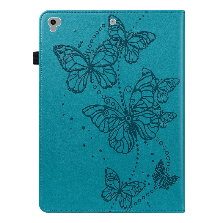 Embossed Butterfly Pattern Horizontal Flip Leather Tablet Case For iPad 9.7 (2018/2017) / Air 2 / Air(Blue) Embossed Butterfly Pattern Horizontal Flip Leather Tablet Case For iPad 9.7 (2018/2017) / Air 2 / Air(Blue)
