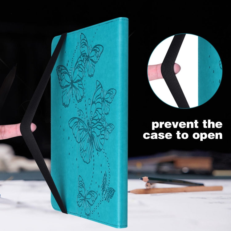 Embossed Butterfly Pattern Horizontal Flip Leather Tablet Case For iPad 9.7 (2018/2017) / Air 2 / Air(Blue) Embossed Butterfly Pattern Horizontal Flip Leather Tablet Case For iPad 9.7 (2018/2017) / Air 2 / Air(Blue)