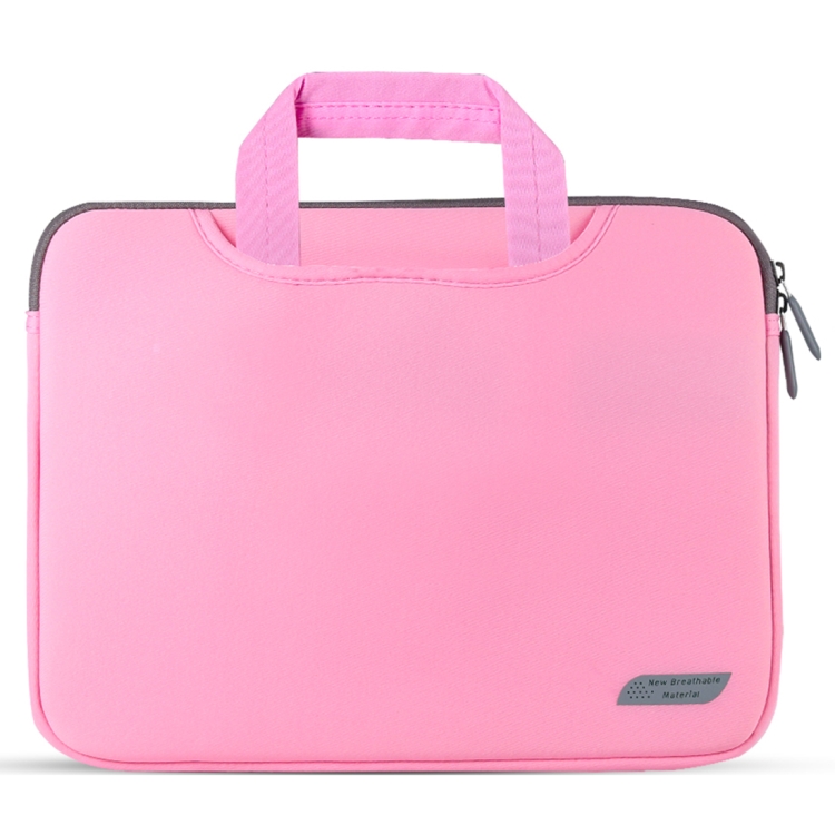 For 11 inch / 12 inch Laptops Diving Fabric Laptop Handbag(Pink) For 11 inch / 12 inch Laptops Diving Fabric Laptop Handbag(Pink)