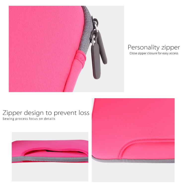 For 11 inch / 12 inch Laptops Diving Fabric Laptop Handbag(Pink) For 11 inch / 12 inch Laptops Diving Fabric Laptop Handbag(Pink)