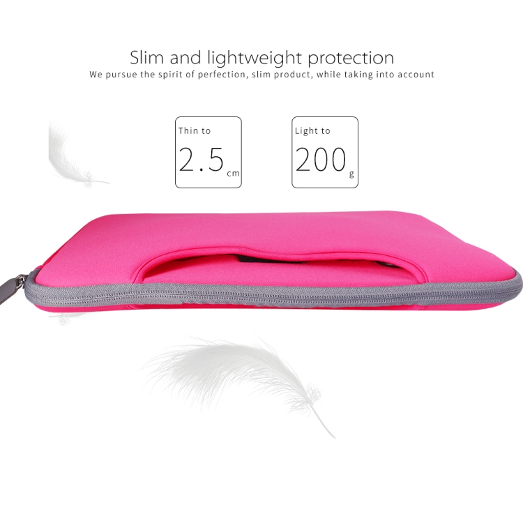 For 11 inch / 12 inch Laptops Diving Fabric Laptop Handbag(Pink) For 11 inch / 12 inch Laptops Diving Fabric Laptop Handbag(Pink)