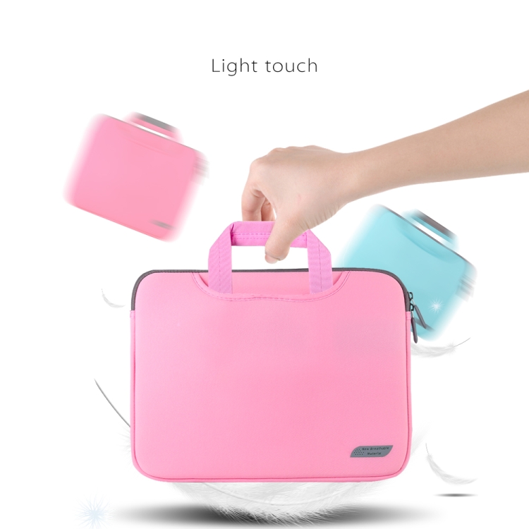 For 11 inch / 12 inch Laptops Diving Fabric Laptop Handbag(Pink) For 11 inch / 12 inch Laptops Diving Fabric Laptop Handbag(Pink)