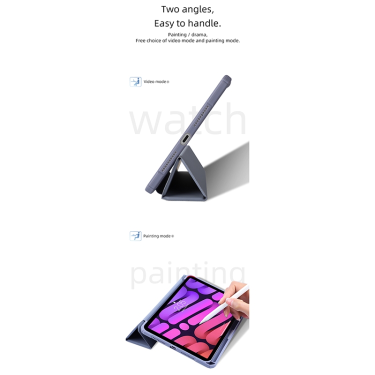 For iPad mini 6 / mini 2024 Mutural Pinyue Series Horizontal Flip Tablet Case with Holder & Pen Slot & Sleep / Wake-up Function(Purple) For iPad mini 6 / mini 2024 Mutural Pinyue Series Horizontal Flip Tablet Case with Holder & Pen Slot & Sleep / Wake-up Function(Purple)