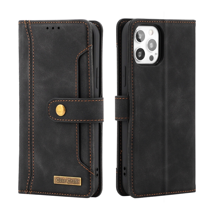 Copper Buckle Horizontal Flip Leather Phone Case with Holder & Card Slots & Wallet For iPhone 11 Pro(Black) Copper Buckle Horizontal Flip Leather Phone Case with Holder & Card Slots & Wallet For iPhone 11 Pro(Black)