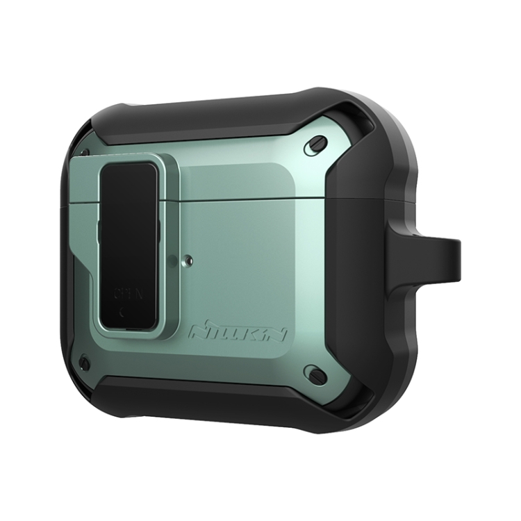 NILLKIN Bounce Series PC + TPU Earphone Protective Case with Hook For AirPods 3(Green) NILLKIN Bounce Series PC + TPU Earphone Protective Case with Hook For AirPods 3(Green)