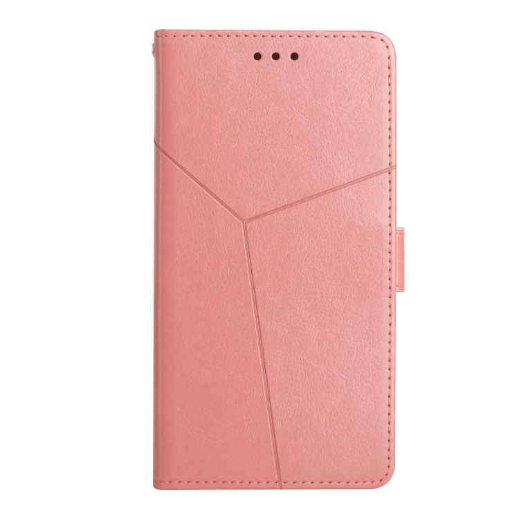 For iPhone 11 Pro Max Y Stitching Horizontal Flip Leather Phone Case with Holder & Card Slots & Wallet & Photo Frame (Rose Gold)