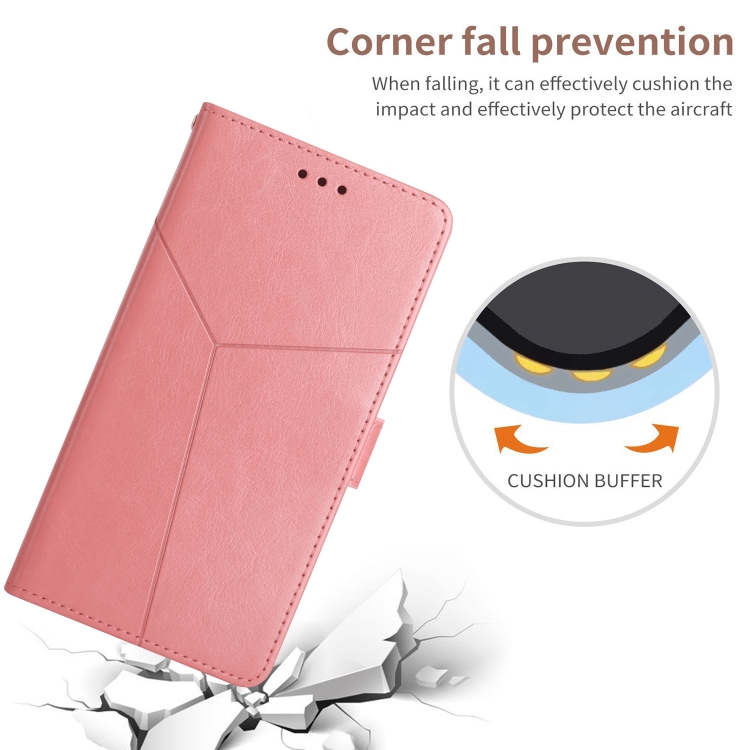 For iPhone 11 Pro Max Y Stitching Horizontal Flip Leather Phone Case with Holder & Card Slots & Wallet & Photo Frame (Rose Gold)