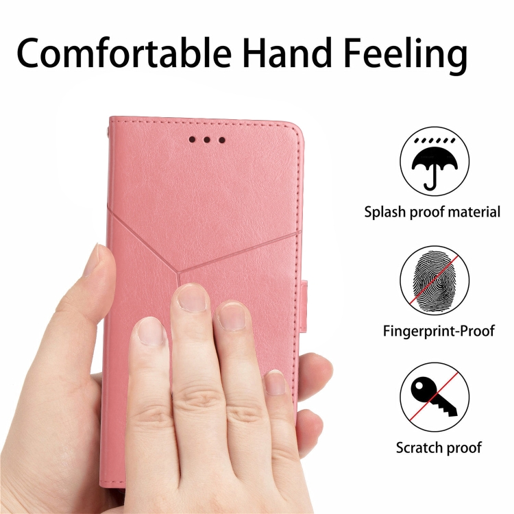 For iPhone 11 Pro Max Y Stitching Horizontal Flip Leather Phone Case with Holder & Card Slots & Wallet & Photo Frame (Rose Gold)