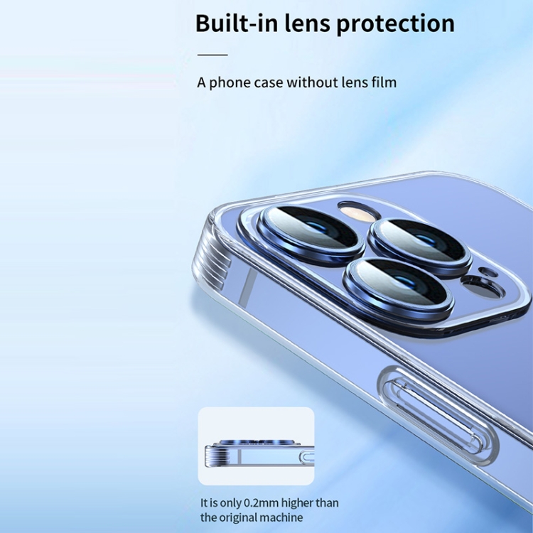 TOTUDESIGN AA-176 鷹眼系列 MagSafe磁吸透明PC+TPU手機殼 適用於 iPhone 13 Pro Max（銀色） - B4