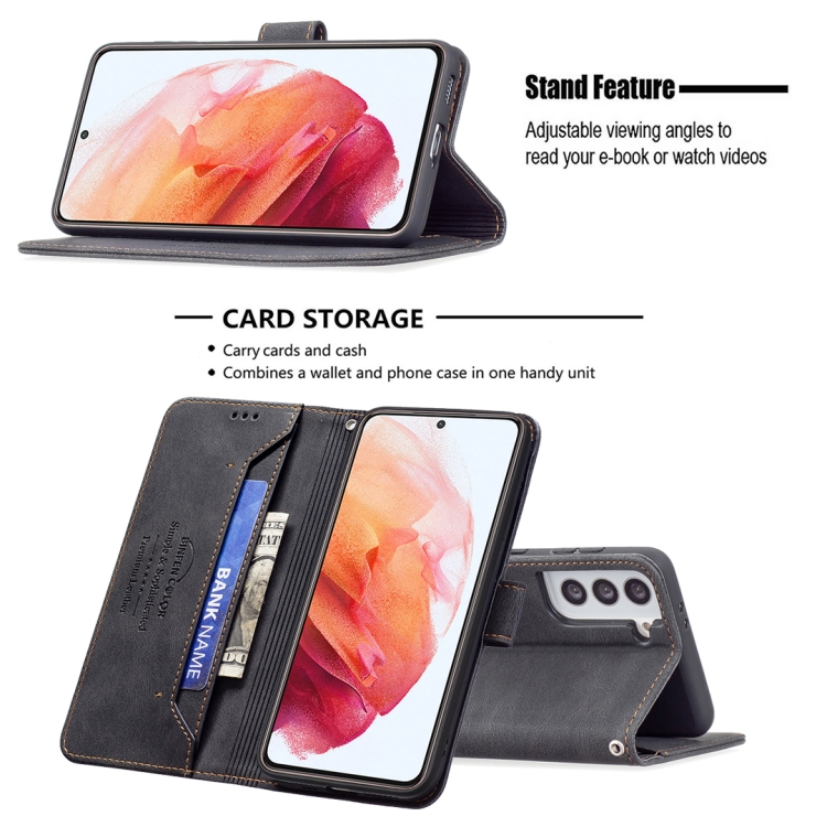 For Samsung Galaxy S21 5G Magnetic Clasp RFID Blocking Anti-Theft Leather Case with Holder & Card Slots & Wallet(Black) For Samsung Galaxy S21 5G Magnetic Clasp RFID Blocking Anti-Theft Leather Case with Holder & Card Slots & Wallet(Black)