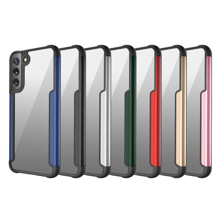 For Samsung Galaxy S22 5G Iron Man Series Metal PC + TPU Phone Protective Case(Silver) For Samsung Galaxy S22 5G Iron Man Series Metal PC + TPU Phone Protective Case(Silver)