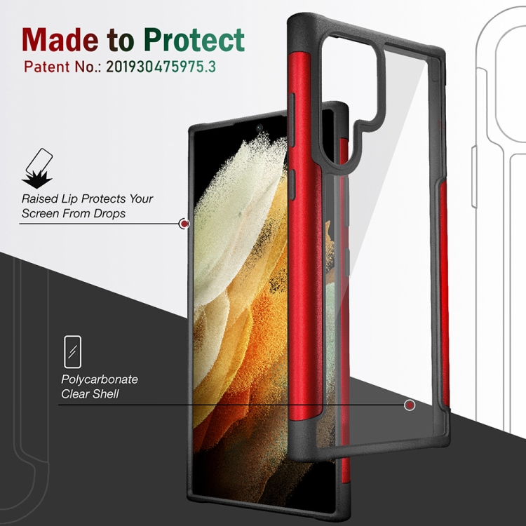For Samsung Galaxy S22 Ultra 5G Iron Man Series Metal PC + TPU Phone Protective Case(Green) For Samsung Galaxy S22 Ultra 5G Iron Man Series Metal PC + TPU Phone Protective Case(Green)