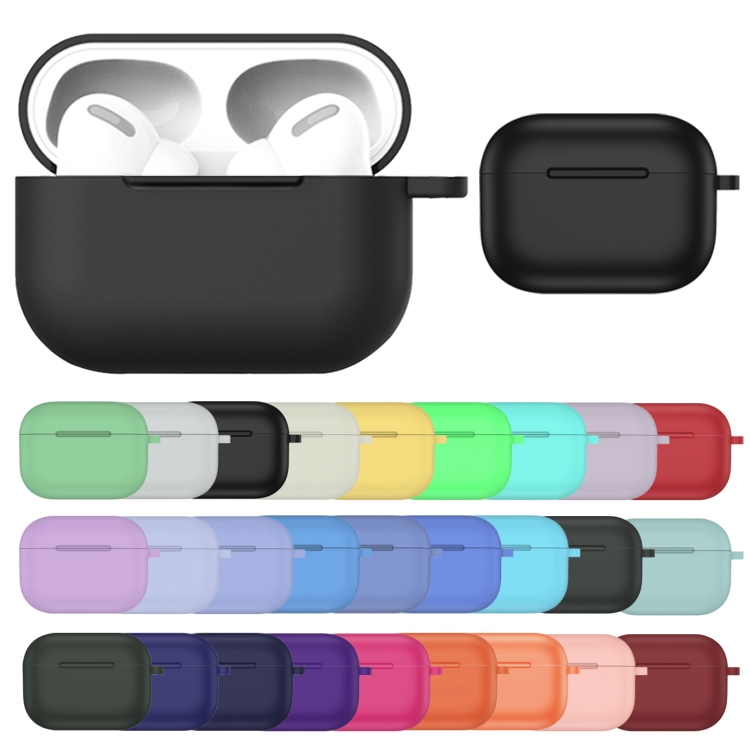 For AirPods Pro Thicken Silicone Round Bottom Earphone Protective Case(Mint Green) For AirPods Pro Thicken Silicone Round Bottom Earphone Protective Case(Mint Green)