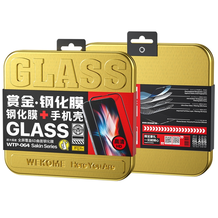 For iPhone 13 WK WTP-064 Bounty Series 6D Curved HD Tempered Glass Film For iPhone 13 WK WTP-064 Bounty Series 6D Curved HD Tempered Glass Film
