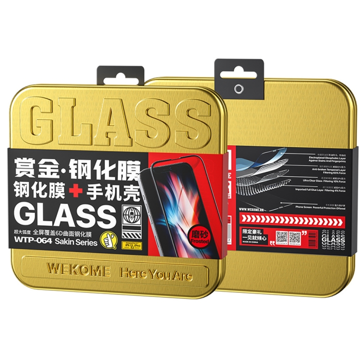 For iPhone 13 WK WTP-064 Bounty Series 6D Curved Game Tempered Glass Film For iPhone 13 WK WTP-064 Bounty Series 6D Curved Game Tempered Glass Film