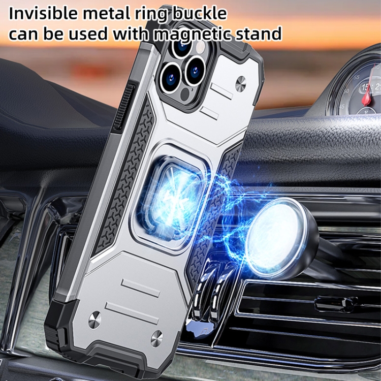 For iPhone 13 Pro Max WK WTP-012 Shockproof PC + TPU + Metal Phone Case with Ring Holder (Blue) For iPhone 13 Pro Max WK WTP-012 Shockproof PC + TPU + Metal Phone Case with Ring Holder (Blue)