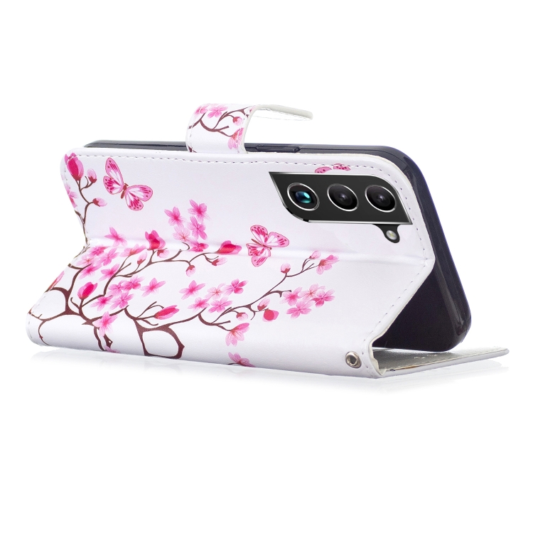 For Samsung Galaxy S22 5G Horizontal Flip Phone Leather Case with Holder & Card Slots & Photo Frame & Wallet(Butterfly Love Flower) For Samsung Galaxy S22 5G Horizontal Flip Phone Leather Case with Holder & Card Slots & Photo Frame & Wallet(Butterfly Love Flower)