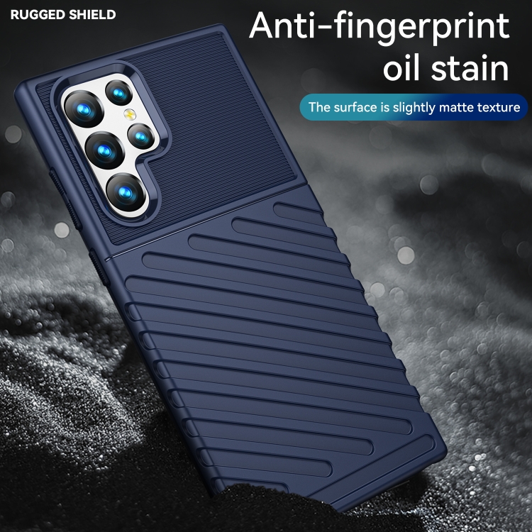 For Samaung Galaxy S22 Ultra 5G Thunderbolt Shockproof TPU Soft Phone Case(Blue) For Samaung Galaxy S22 Ultra 5G Thunderbolt Shockproof TPU Soft Phone Case(Blue)
